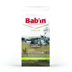 BAB'IN - SIGNATURE CROQUETTES FRANÇAISES POUR CHAT D'INTÉRIEUR AU POULET 2 KG
