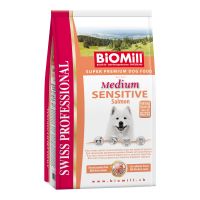 BIOMILL - Croquettes Chien Adulte Medium Sensible 12 kg au saumon