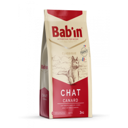 BAB'IN - Croquettes Chat Canard 15 kg