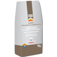 Croquettes Chat Poulet Céréales 15 kg